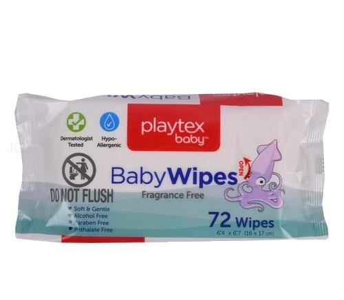 Playtex Baby Wipes Fragrance Free 72 count