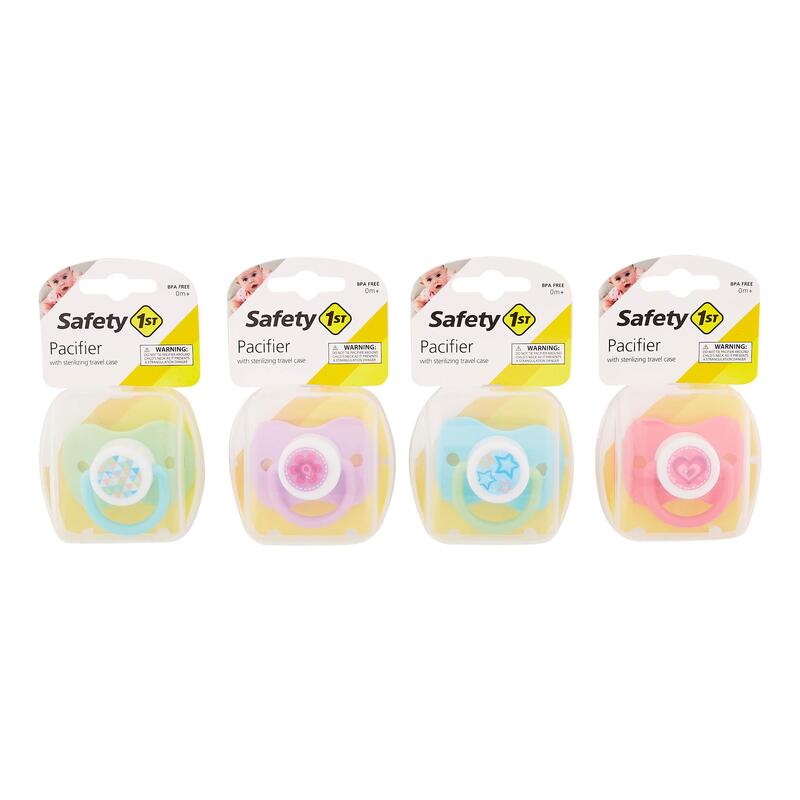 Safety 1st Pacifier With Sterilizing Travel Case