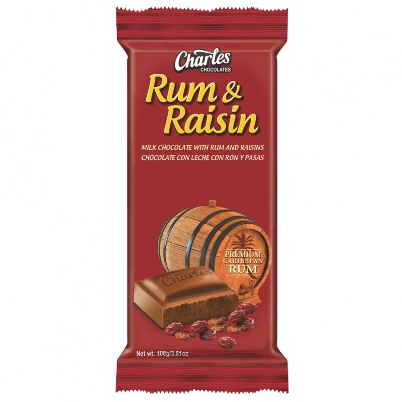 Charles Chocolates Rum & Raisin 3.81oz