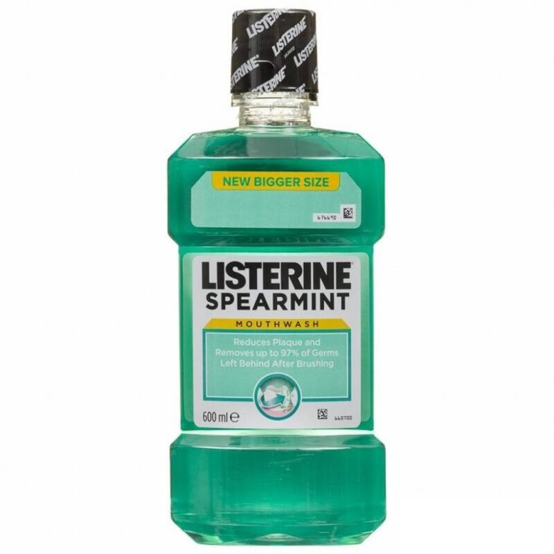 Listerine Mouthwash Spearmint 600ml