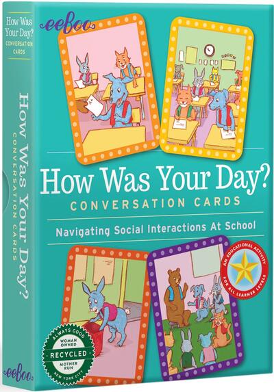 Eeboo Conversation Card How Was Your Day 5+