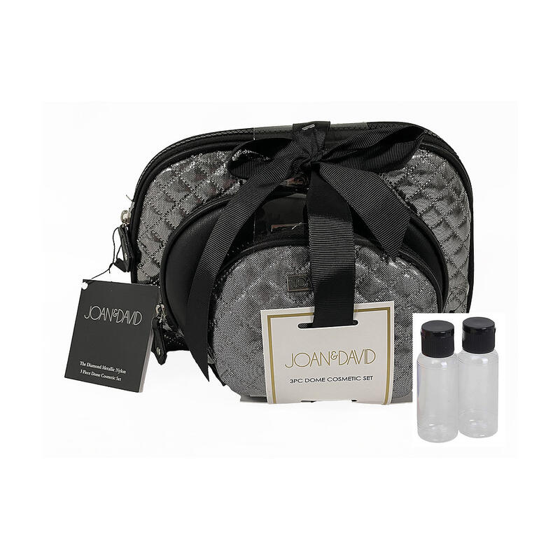 Silver Dome Cosmetic Case 3pcs