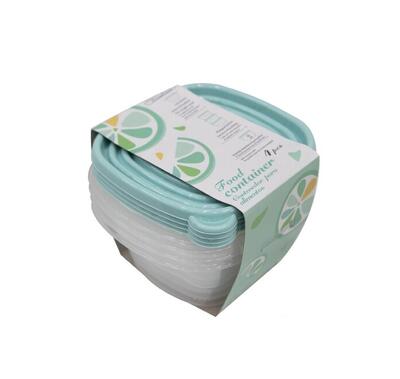 Food Container Aqua 4 pieces
