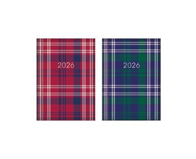 Diary Pocket WTV Tartan Paper Assorted 1 count