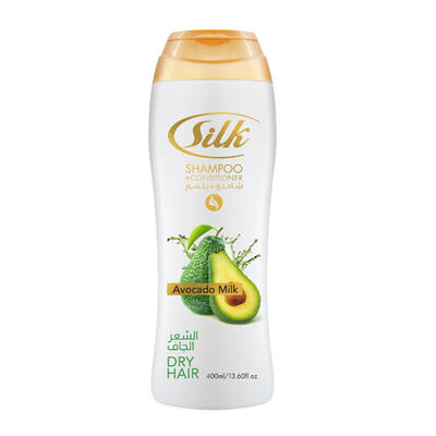 Silk Dry Hair Shampoo & Conditioner Avocado Milk 13.5oz