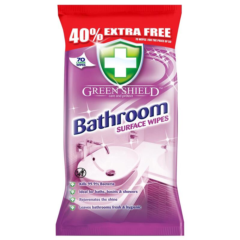 Greenshield Bathroom Surface Wipes 70s