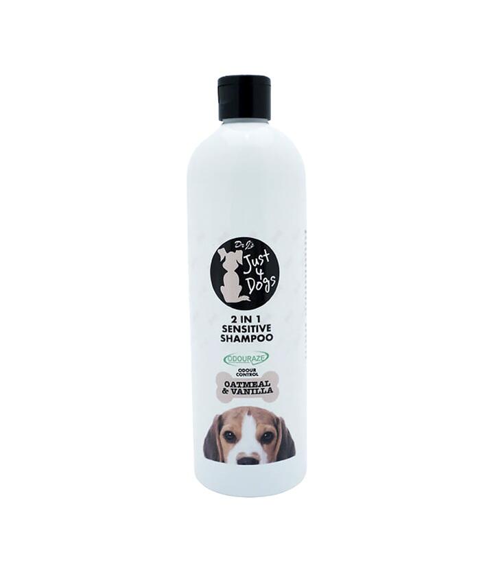 Just 4 Dogs 2 In 1 Shampoo Oatmeal & Vanilla Sensitive 500ml
