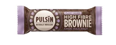 Pulsin Plant Based High Fibre Brownie Choc Hazlenut 35g