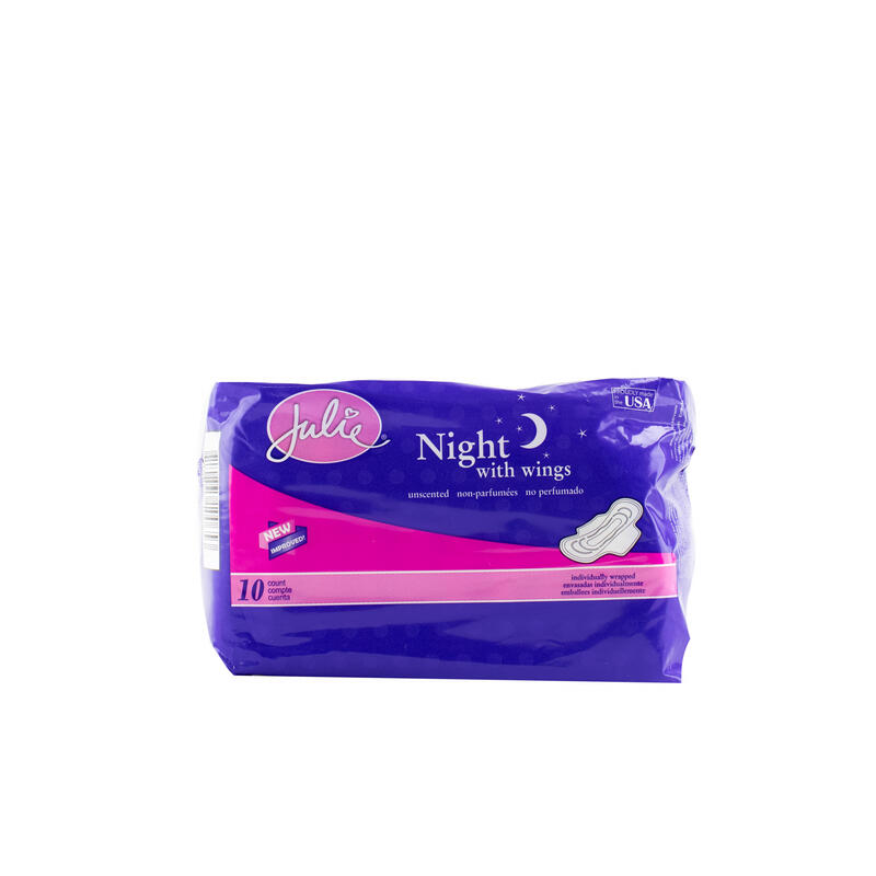 Julie Maxi Pads with Wings Night 10 ct