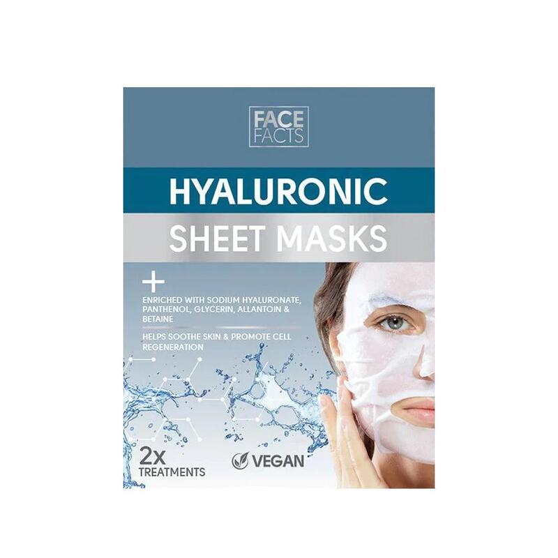 Face Facts Hyaluronic Sheet Masks Treatments 2 pack