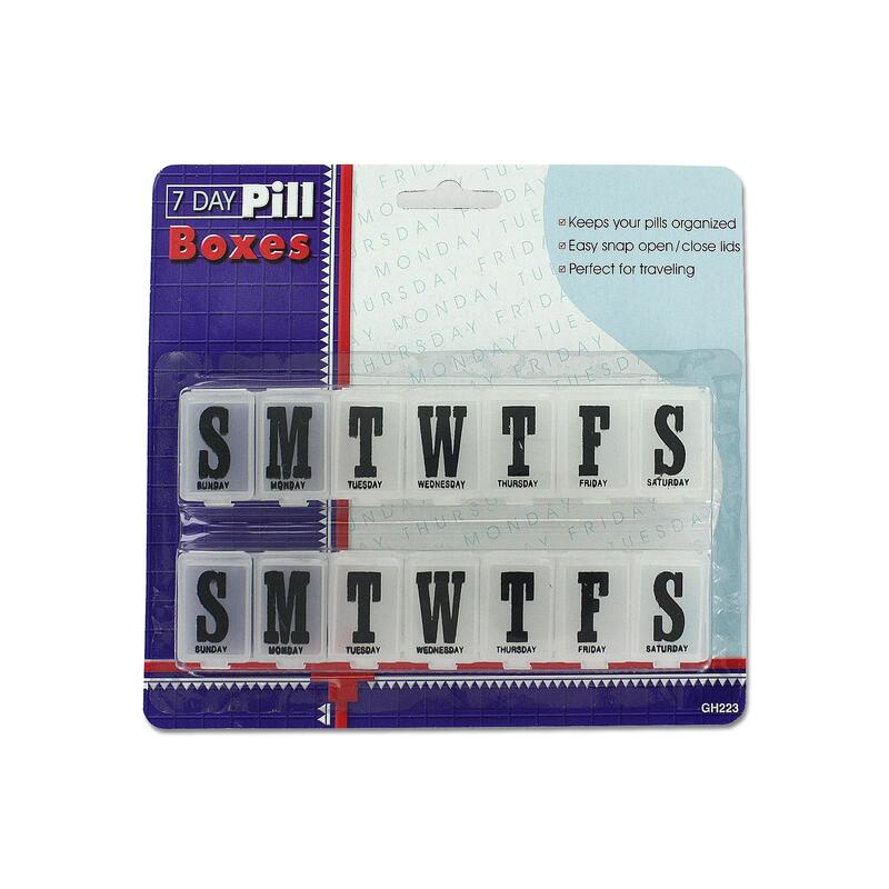 7 Day Pill Boxes Set