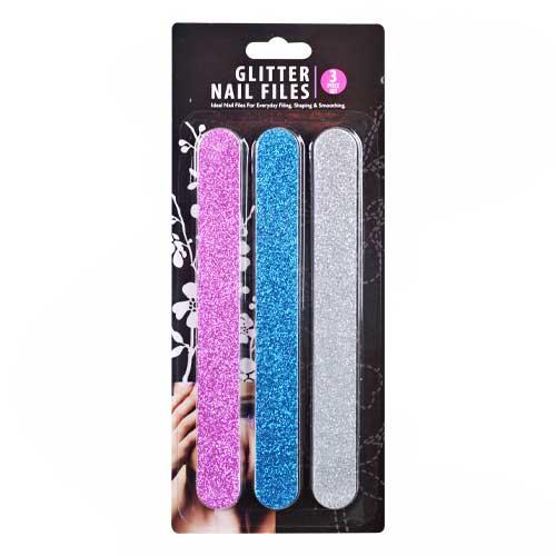 Glitter Nail Files 3pcs