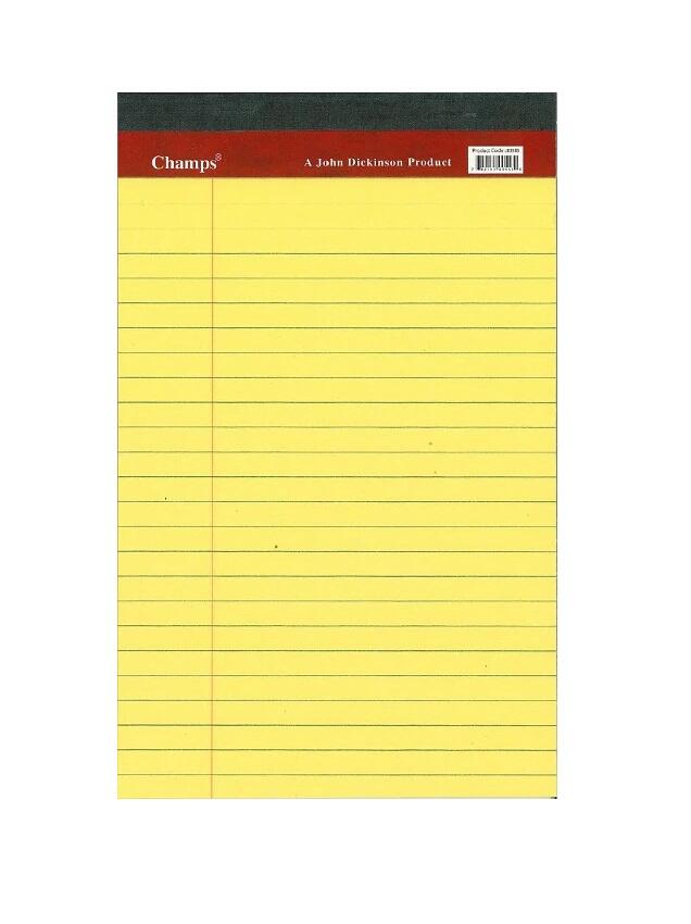 Champs Legal Notepad 8x5