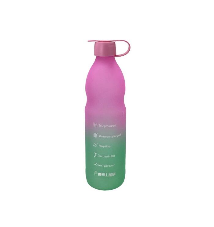 Double Color Painted Water Bottle Pink 1 count