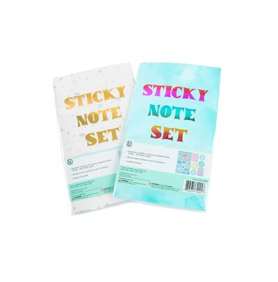 Supply Line Sticky Note Booklet With Stickers Assorted