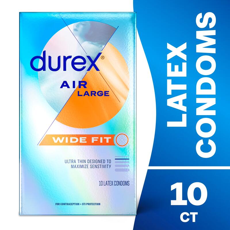 Durex Condom Air Wide Fit 10pk