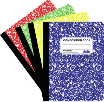 Composition Book Wide Ruled 100 Sheets