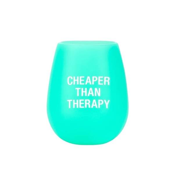 Cheaper Than Therapy Silicone Wine Cup 12.5oz