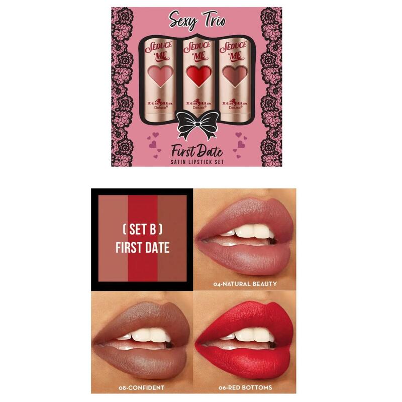First Date Satin Lipstick Set