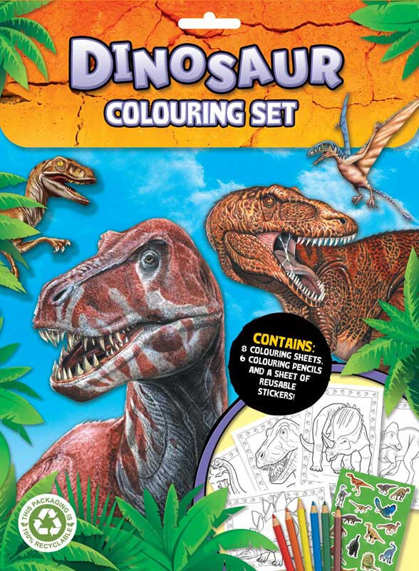 Dinosaur Colouring Set