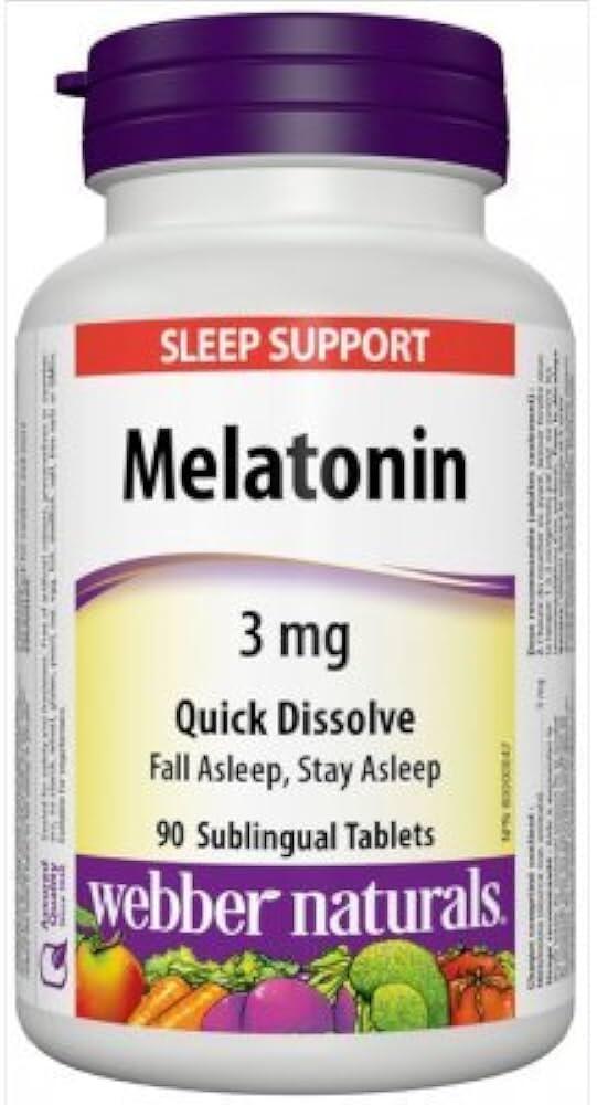 Webber Melatonin 3mg Sublingual 90 Tabs