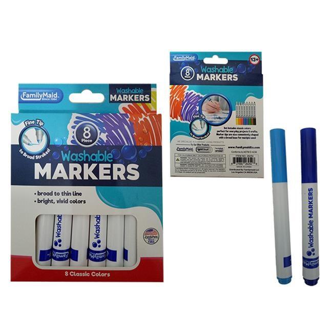 Family Maid Washable Markers 8pcs