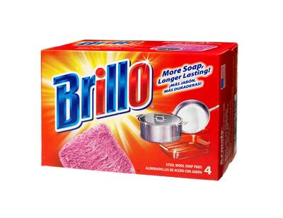 Brillo Steel Wool Soap Pad Red 4ct