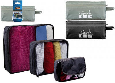 Travel Log Packing Cub Set 3pcs
