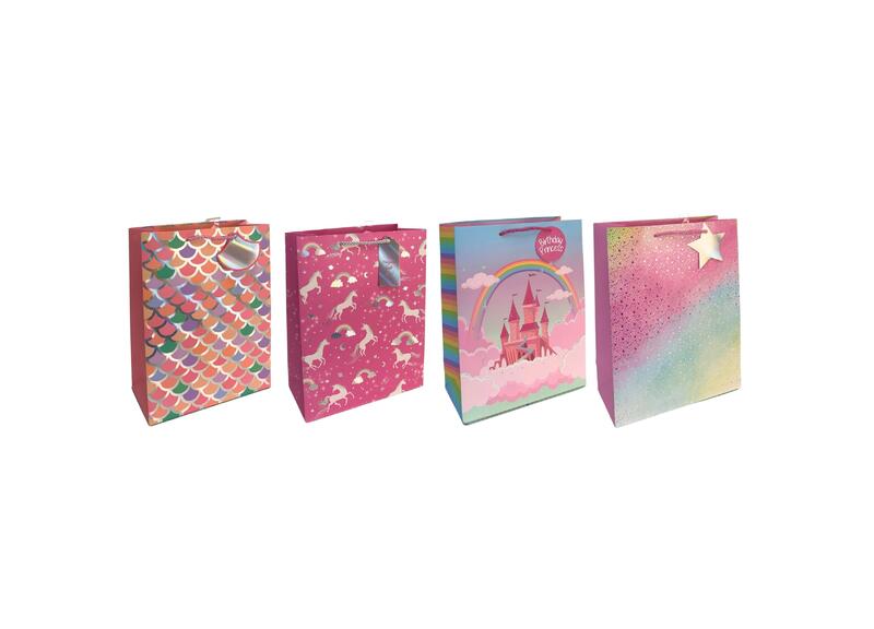 Paper Bag Rainbow & Mermaids Jumbo Assorted 1 count
