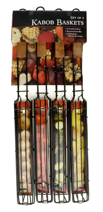 Charcoal Companion Set Non Stick Kabob Baskets