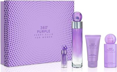 360 Purple Perry Ellis Gift Set 4pcs