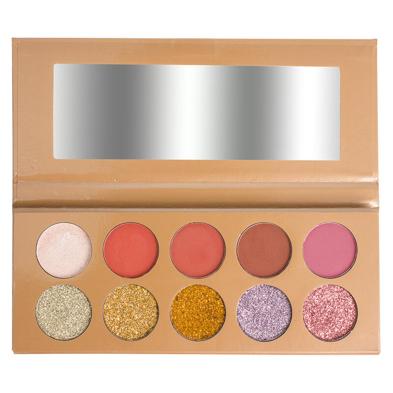 Trendbeauty Rose Gold Glitter Eyeshadow Palette