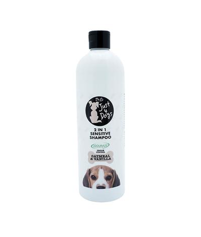 Just 4 Dogs 2 In 1 Shampoo Oatmeal & Vanilla Sensitive 500ml