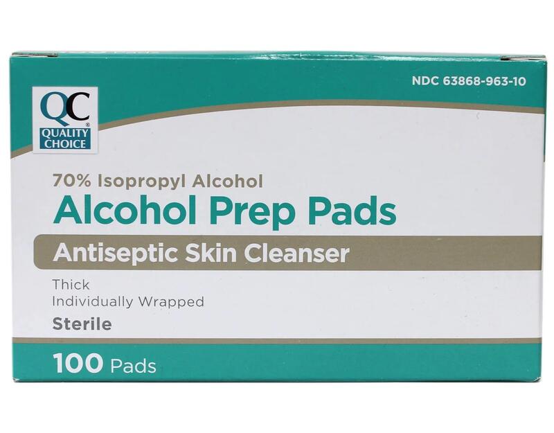 QC Sterile Alcohol Prep Pads 100ct