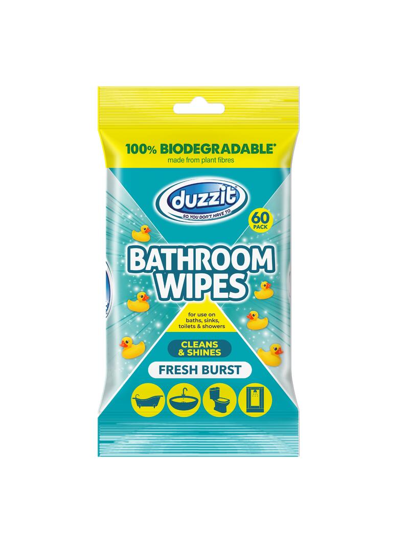 Duzzit Biod Bathroom Wipes Fresh Burst 60 pack