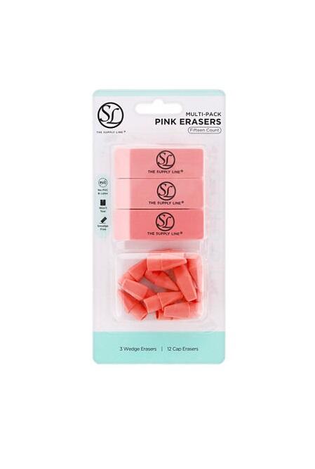 Supply Line Pink Eraser 15 count