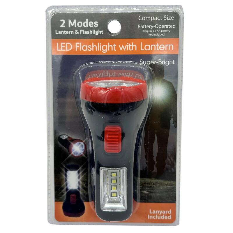 2-in-1 Battery Operated LED Flashlight & Lantern