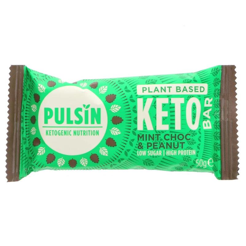 Pulsin Plant Based Keto Bar Mint Choc & Peanut 50g