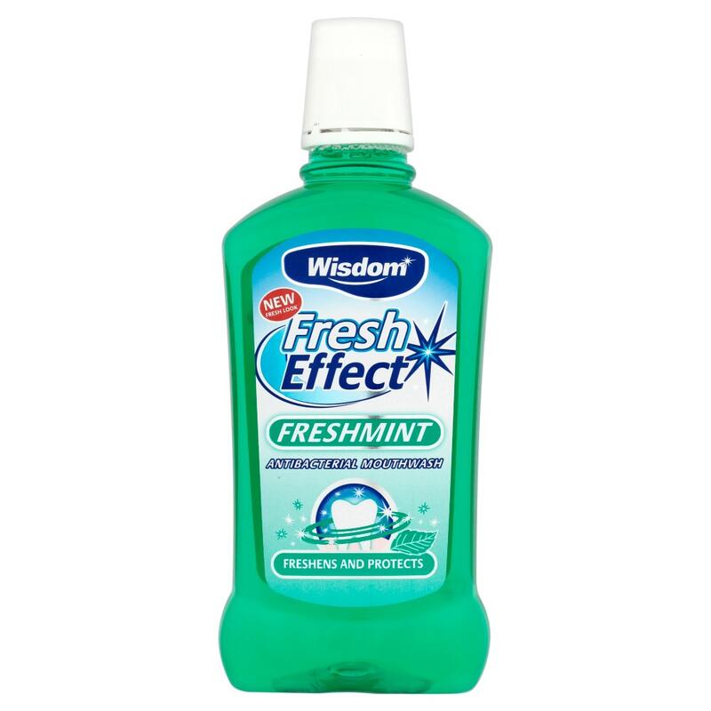Wisdom Fresh Effect Antibacterial Mouthwash Fresh Mint 500ml