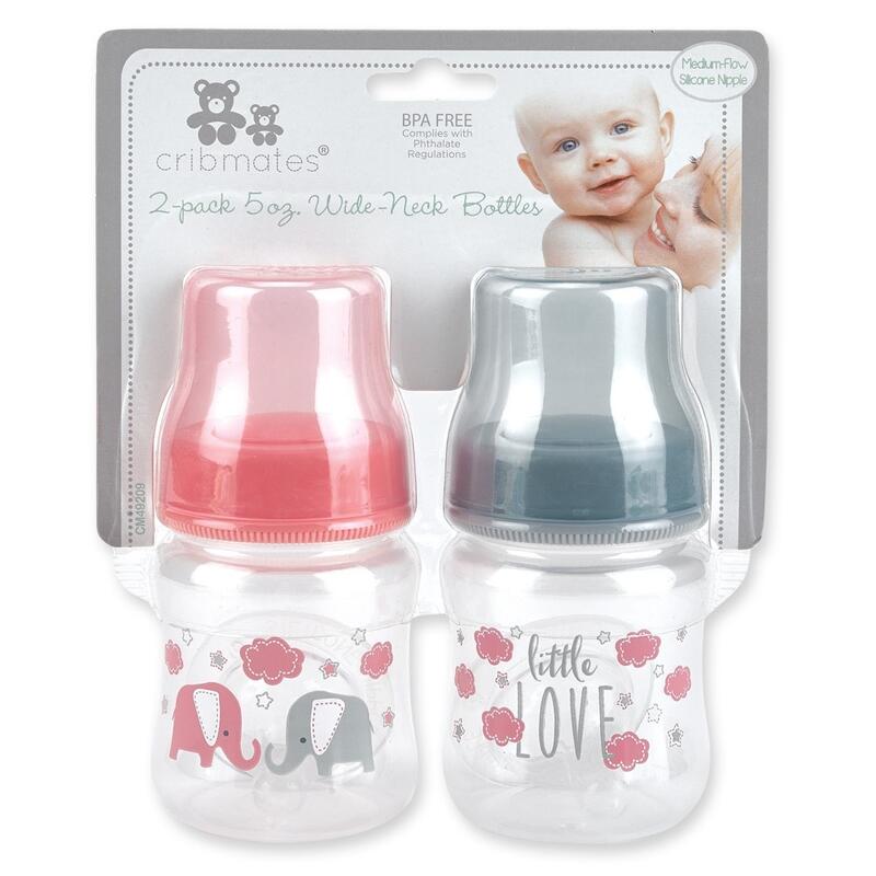 Cribmates  Wide-Neck Bottles 5oz 2 pack