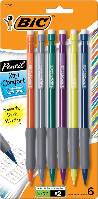 Bic Mechanical Xtra Comfort Pencil 6pk