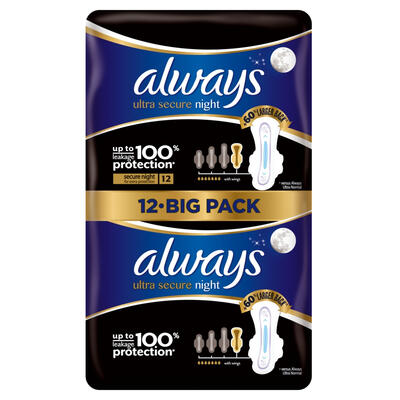 Always Ultra Secure Night 12ct