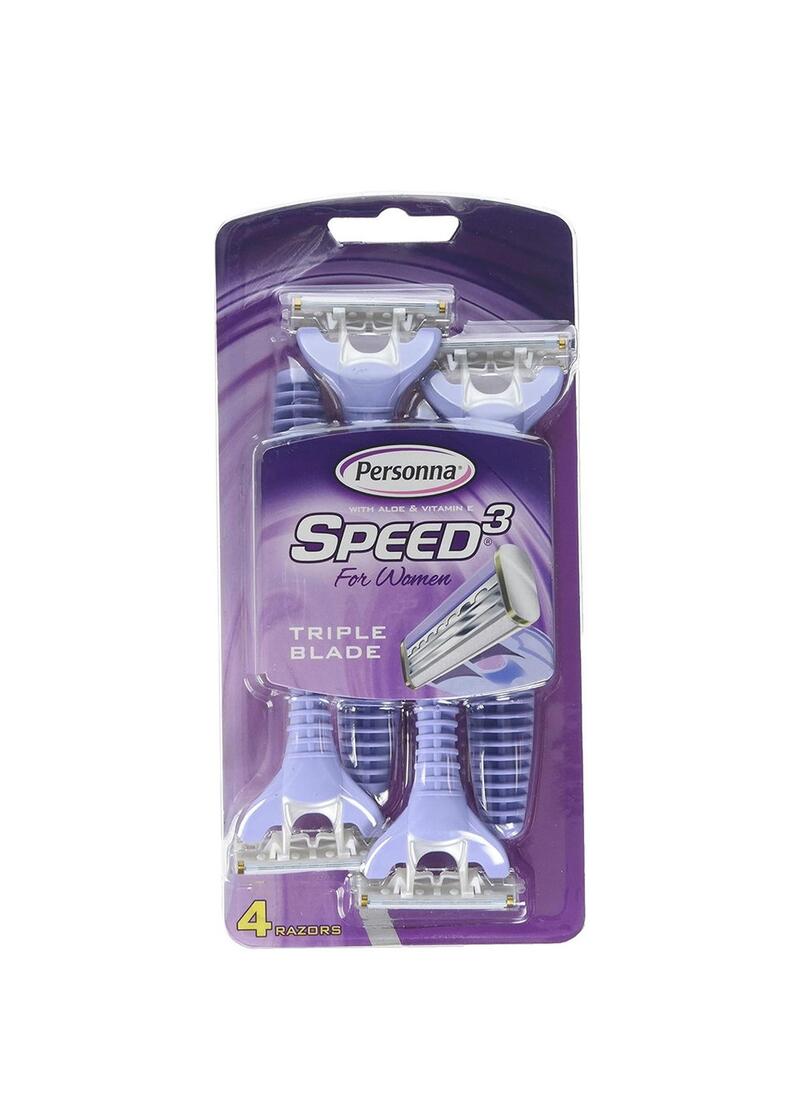 Personna Women Triple Blade Shaver 4 pack