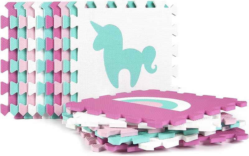 Tadpoles Rainbows & Unicorn Foam Playmat
