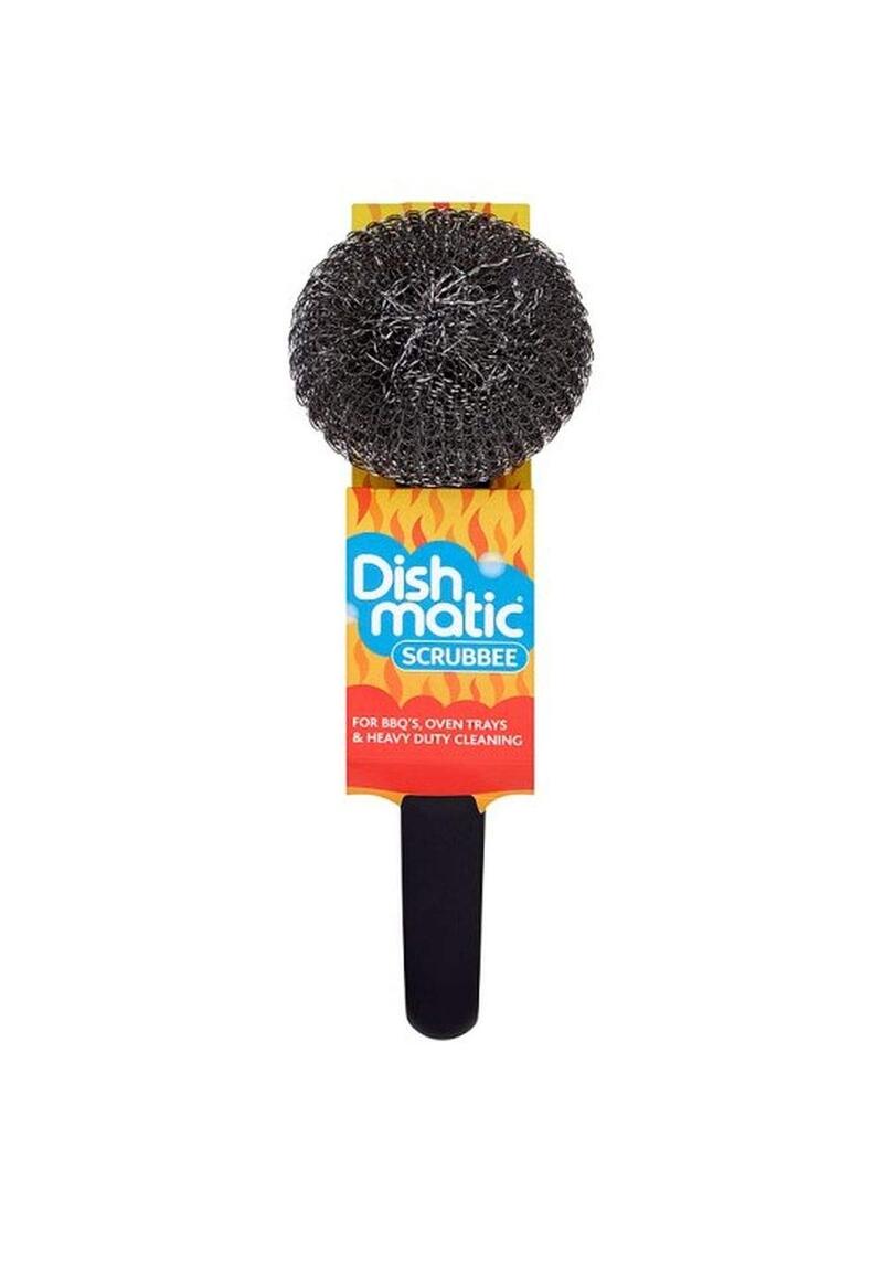 Dishmatic Heavy Duty Steel Scrubber with Handle 1 count