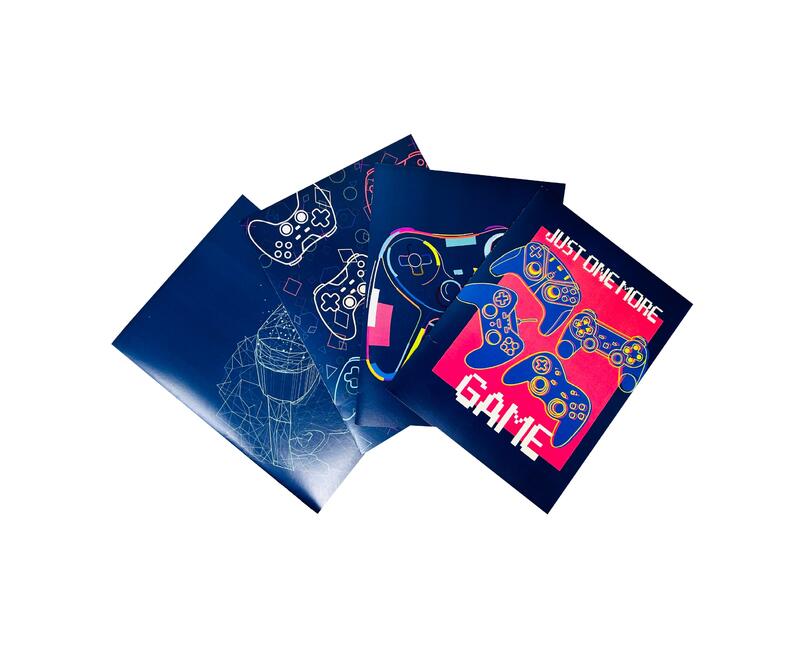 Video Game Paper Portfolio Assorted 1 count