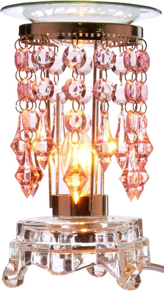 Beaded Electric Oil Burner Light Purple/Pink Assorted