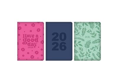 Diary Pocket WTV Bright Embossed PU Assorted 1 count