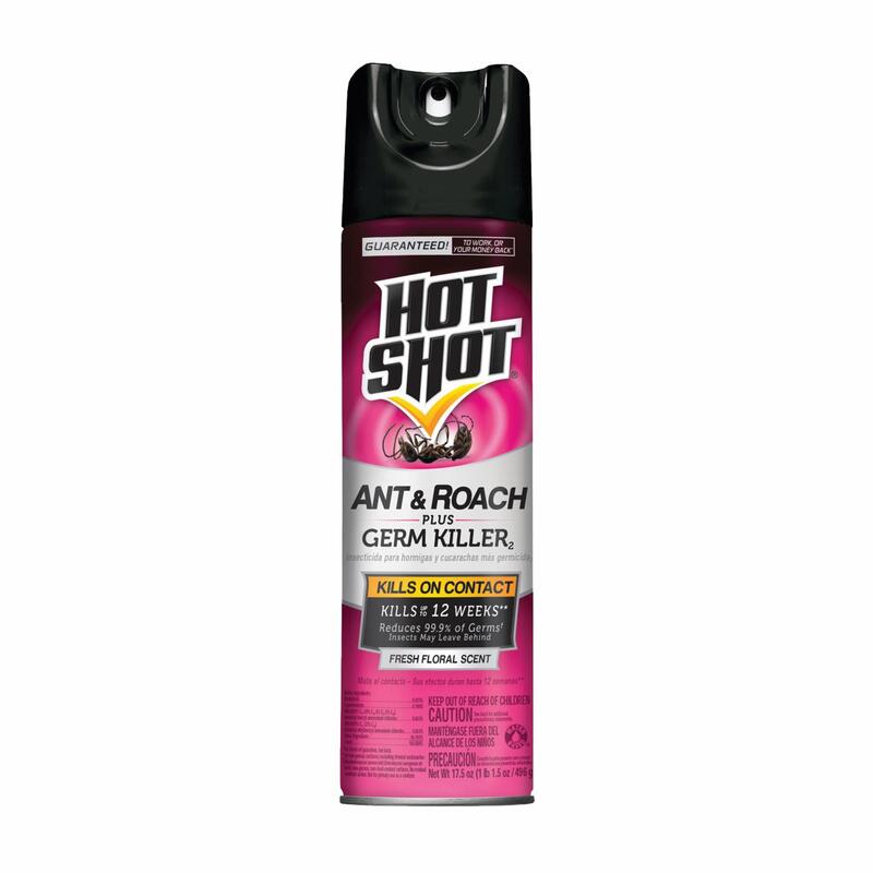 Hot Shot Ant & Roach Plus Germ Killer Fresh Floral Scent 17.5oz