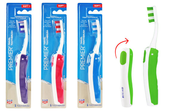 Rite Aid Folding Travel Toothbrush